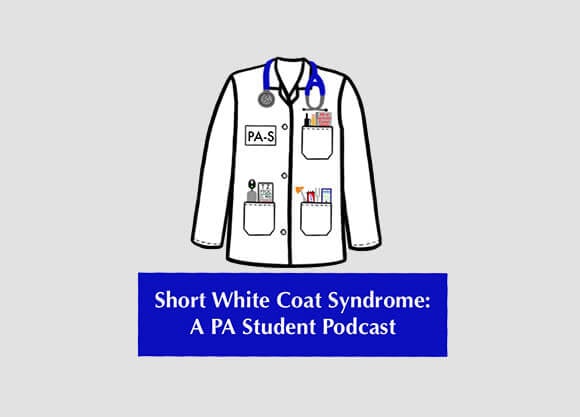 Logo of the Short White Coat Syndrome Podcast