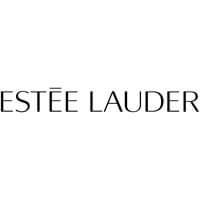 Estee Lauder logo, black letters on a white background.