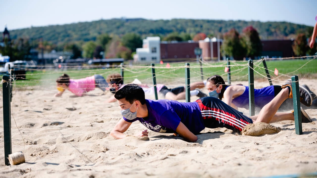 A Quinnipiac Minute Mountain Clash fitness competition video