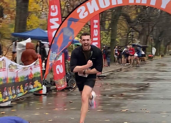 Paul Heilbronn runs a half marathon