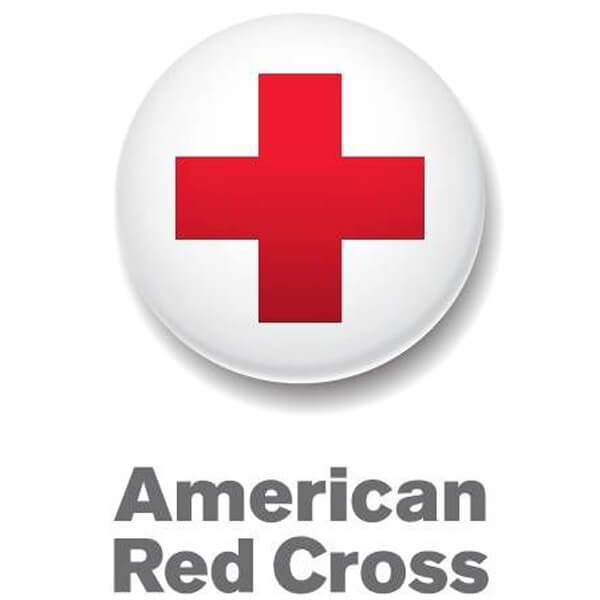 Stacked logo for the American Red Cross