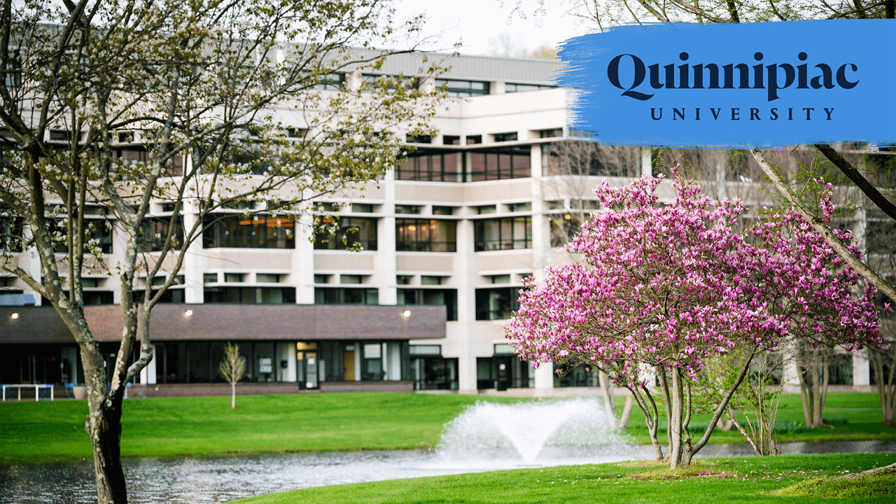 Zoom digital backdrop featuring the North Haven Campus