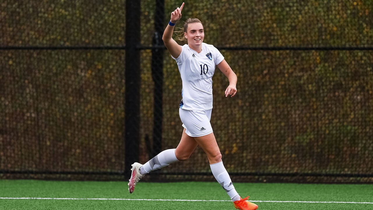 Quinnipiac women's soccer standout Rebecca Cooke was honored as a third-team All-American in the fall of 2022.