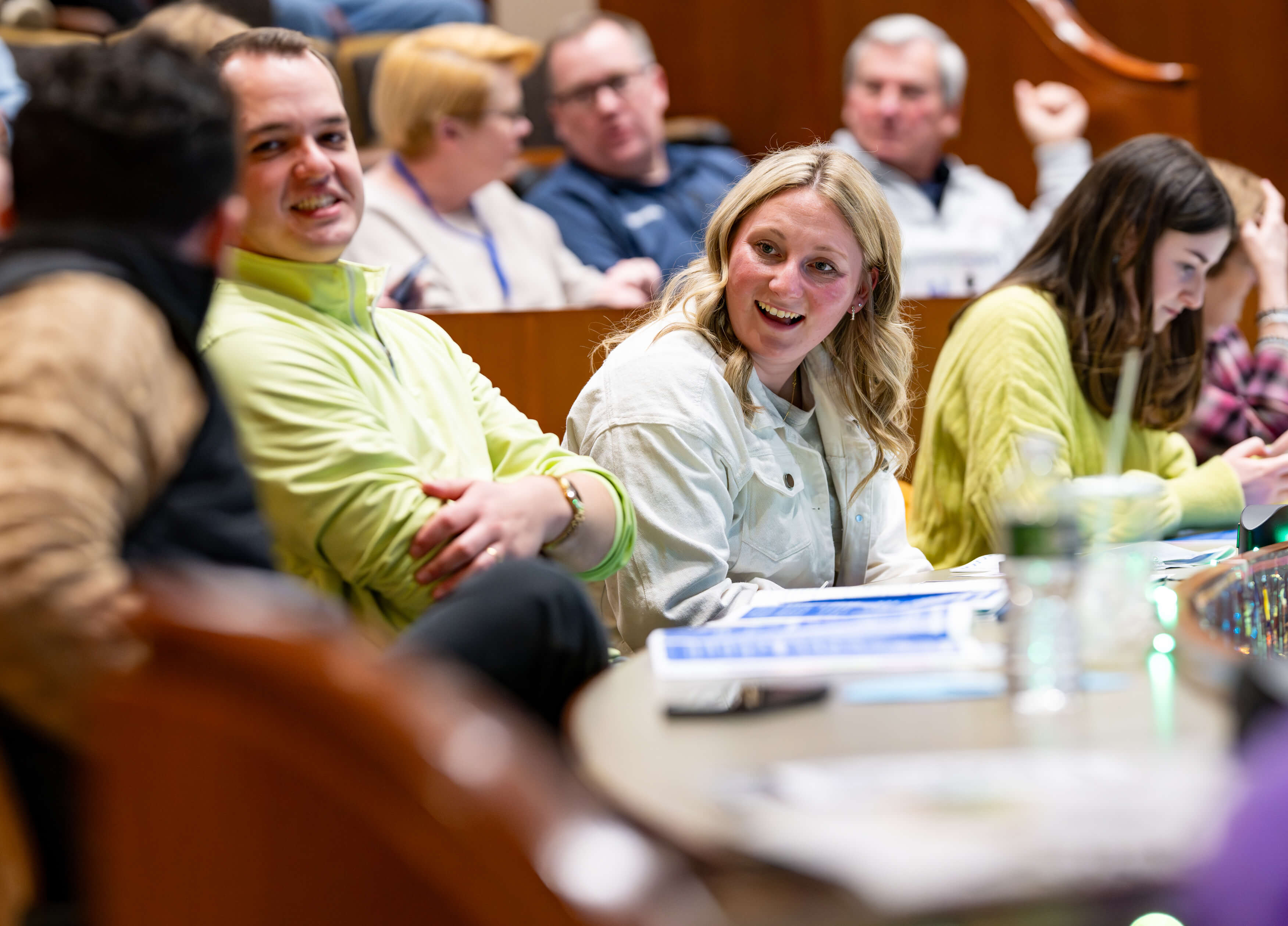 Audience members at the PILP Auction