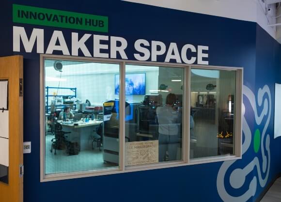 Front exterior of the makerspace