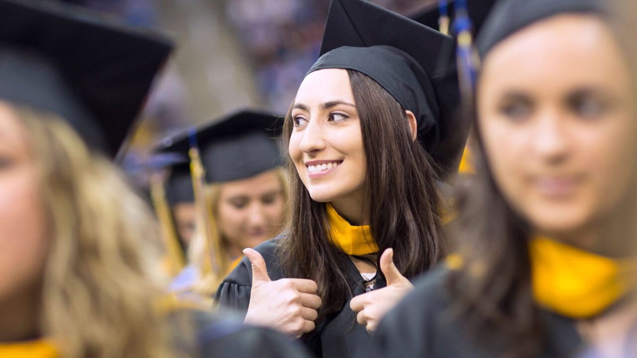 Quinnipiac University undergraduate commencement exercises for the School of Health Sciences Saturday, May 20, 2017, at the TD Bank Sports Center on Quinnipiac's York Hill Campus