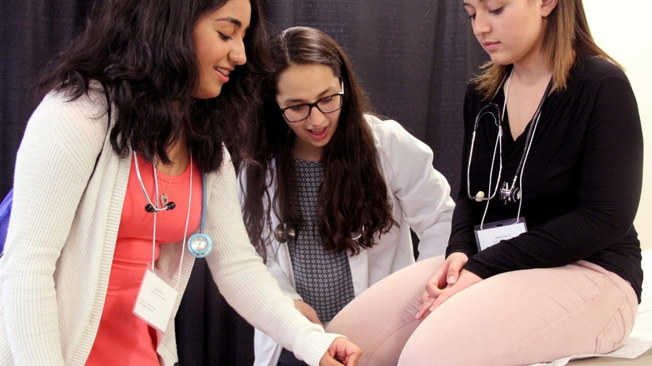 Students from our School of Health Sciences and School of Nursing offer unique perspectives to the health care fields each year to area high school students