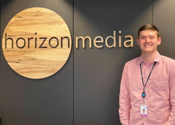 Brendan Frank Horizon Media sign