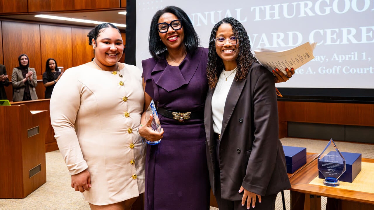 Attendees pose for a photo