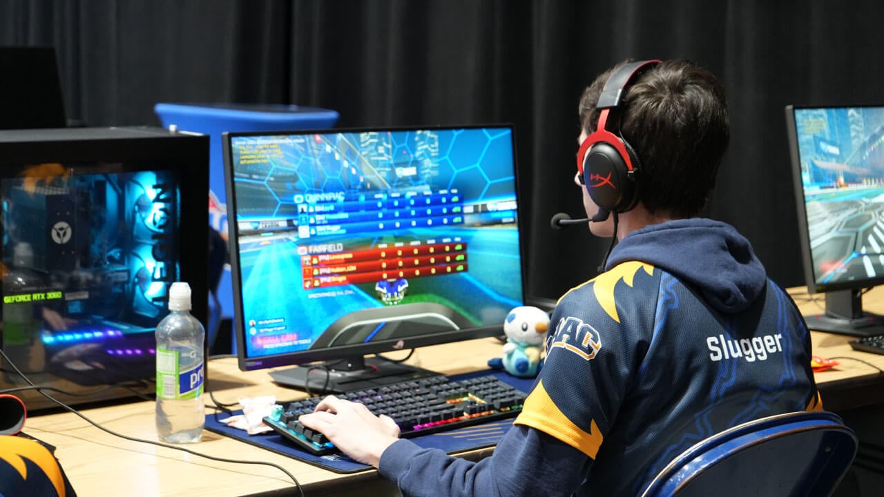 Quinnipiac Esports member competing