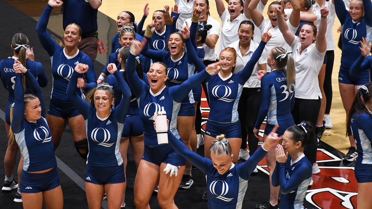 Quinnipiac's acrobatics and tumbling team