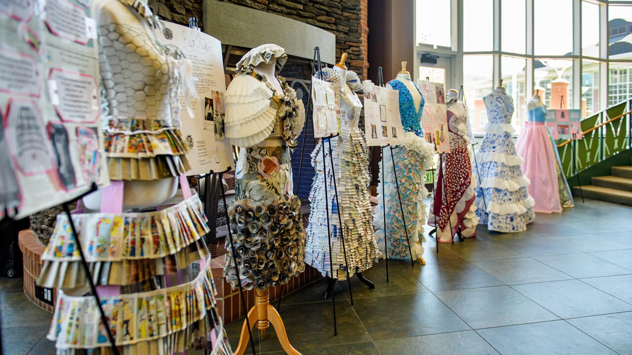 A line of eco-friendly made dresses