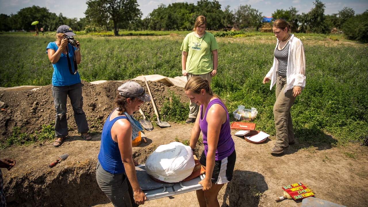 Students participate in a trip to Bekes, Hungary to conduct research and excavation.