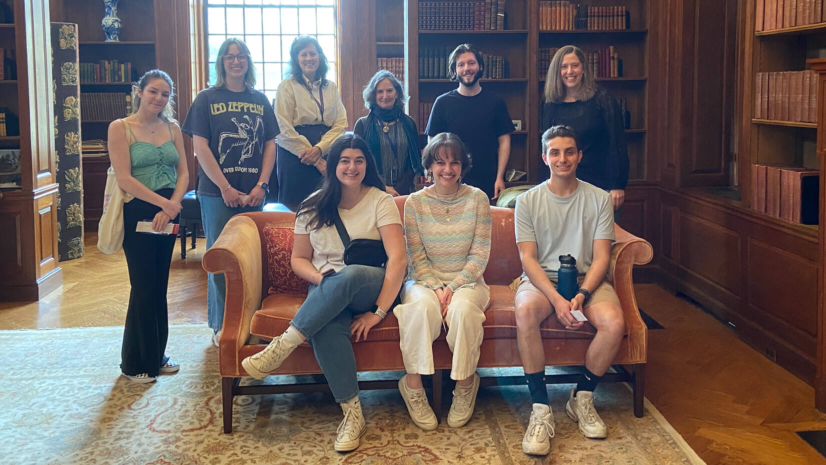 English students visit the Lewis Walpole Library