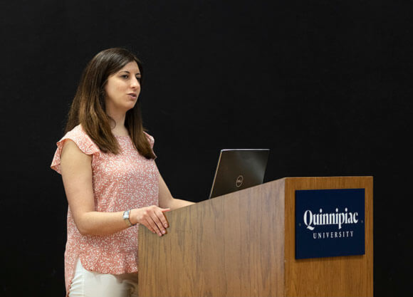Professor Danielle Beerli teaches a class