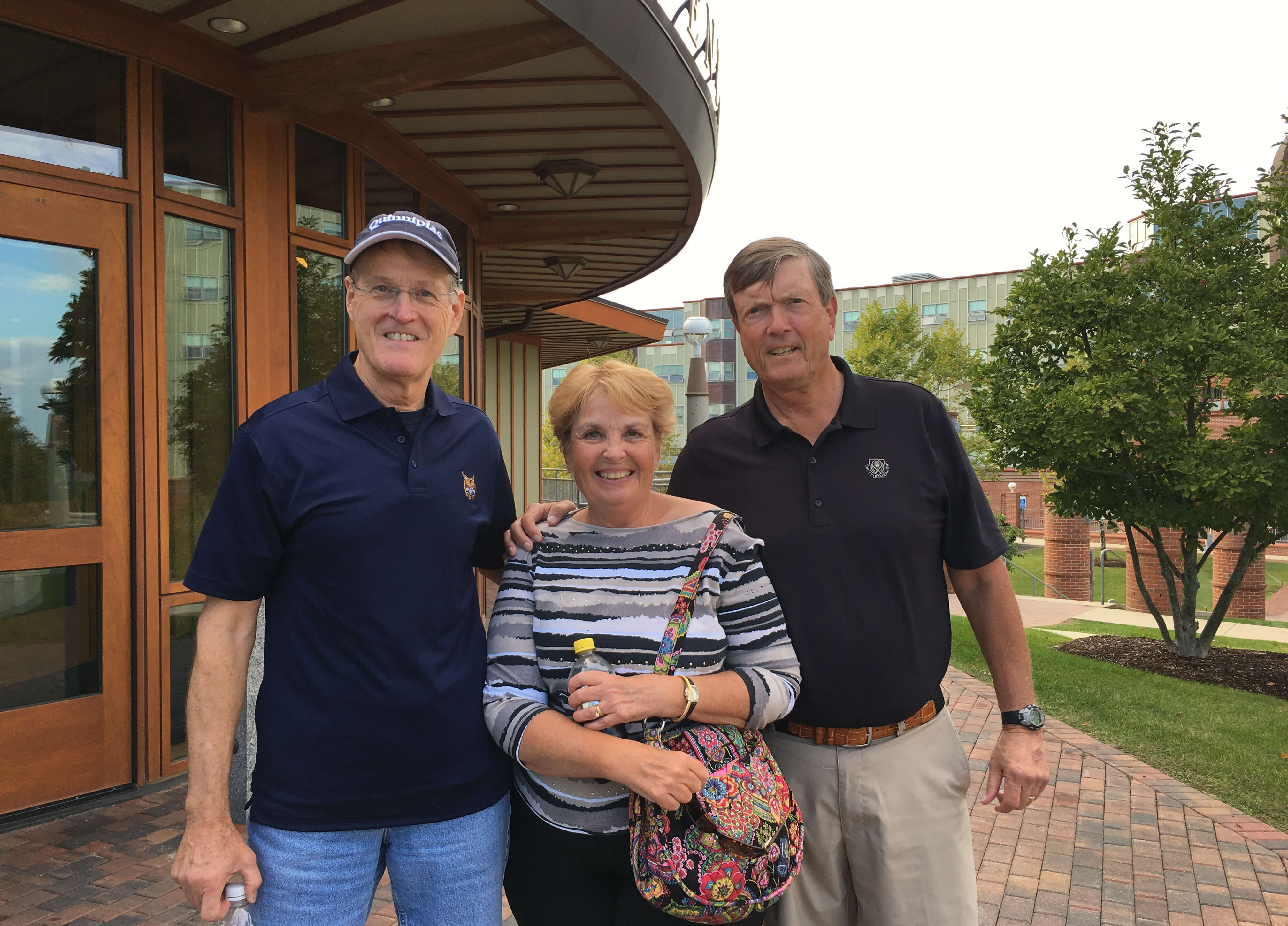 Paul and Nancy Smith with Alan Lasch at York Hill Campus