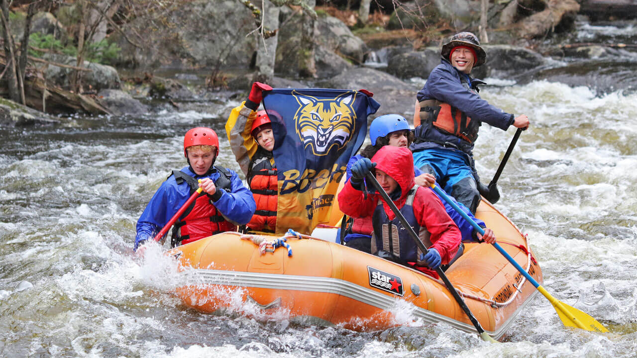 QU Outdoors rafting in the Adirondacks