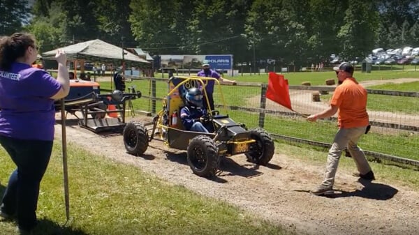 Video of the Quinnipiac BAJA team completing the sled pull competition