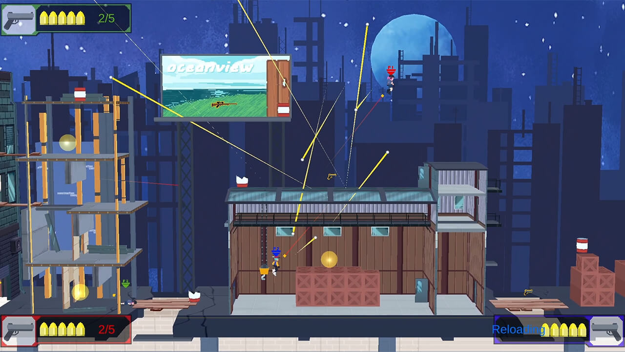 Screenshot of project action party game