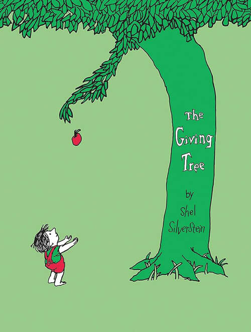 The giving tree by Shel Silverstein book cover.