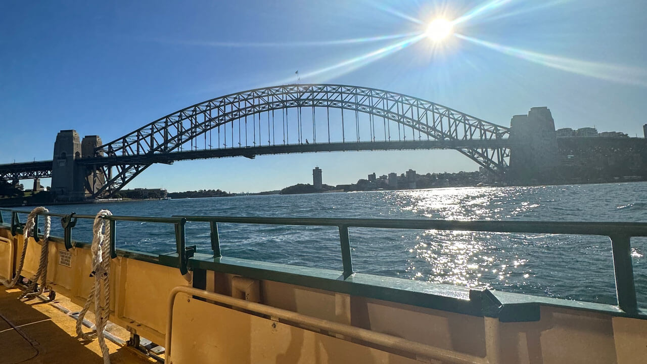 View of the Sydney Harbour Bridge