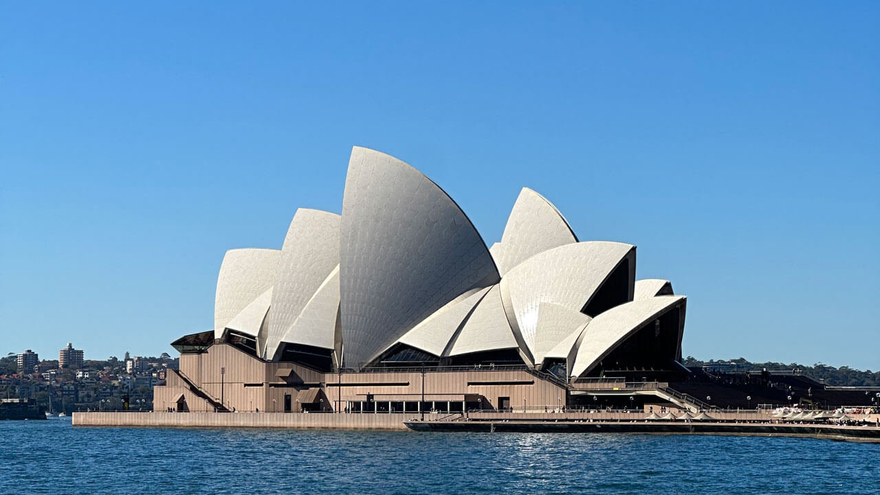 The Sydney Opera House on a sunny day