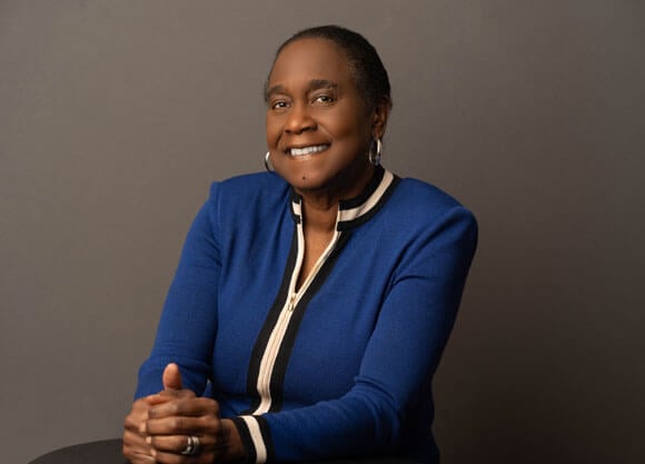 Marilyn Ford smiles for a photo