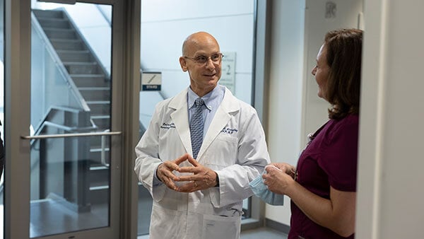 Nursing professor in the hospital setting