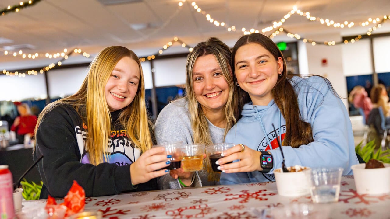 Students pose for a photo