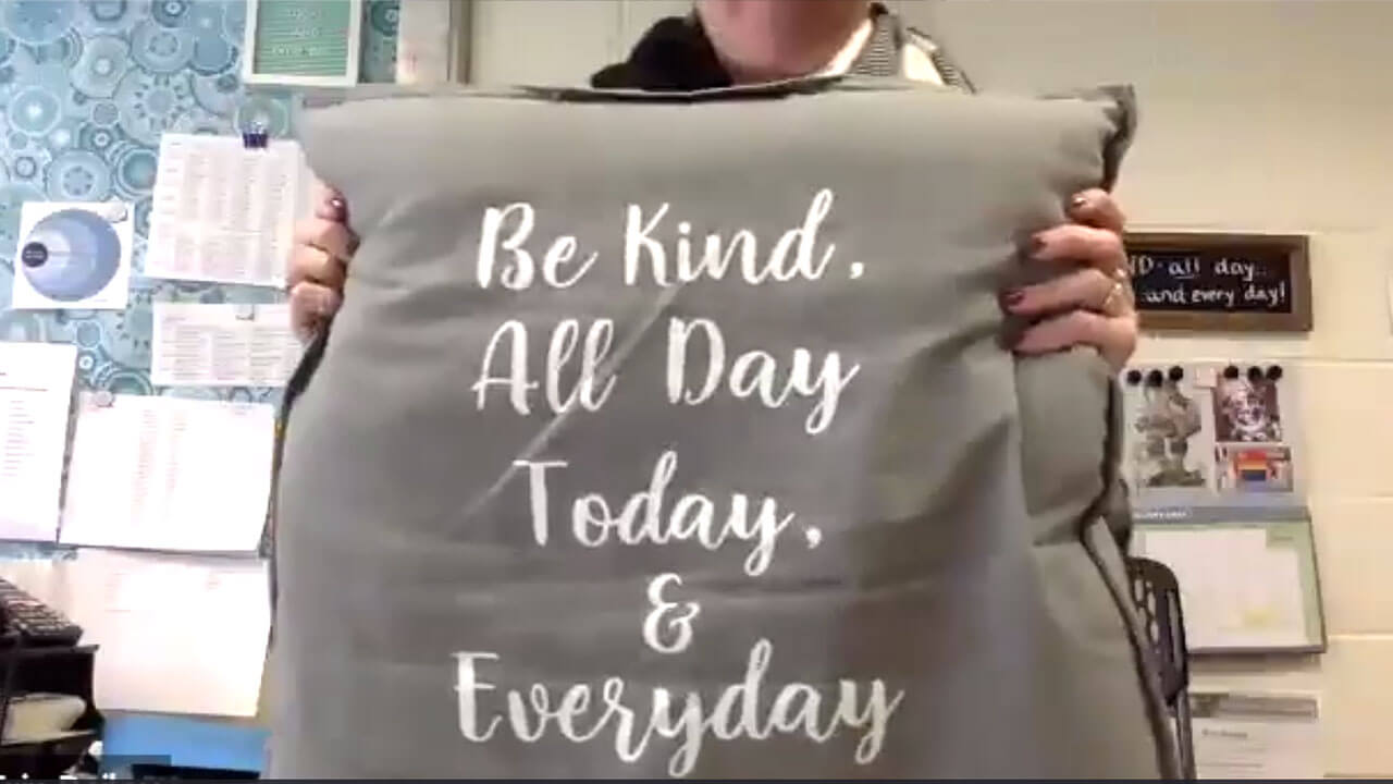 Be kind, all day, today, and everyday pillow