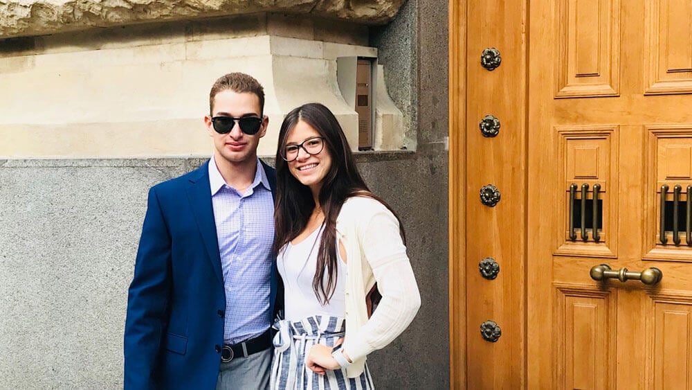 Londyn Zografakis ’20, and Alex Robiner ’18, got to experience finance and geopolitical course work will visiting Hungary this summer.
