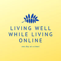 Logo for the Living Well podcast