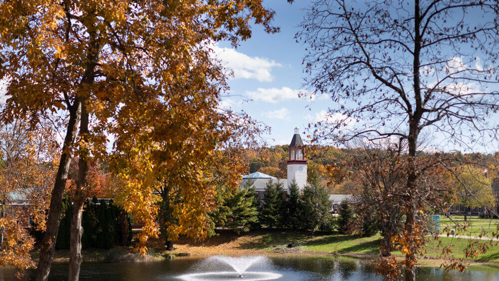Photo of fall foliage on Mount Carmel Campus
