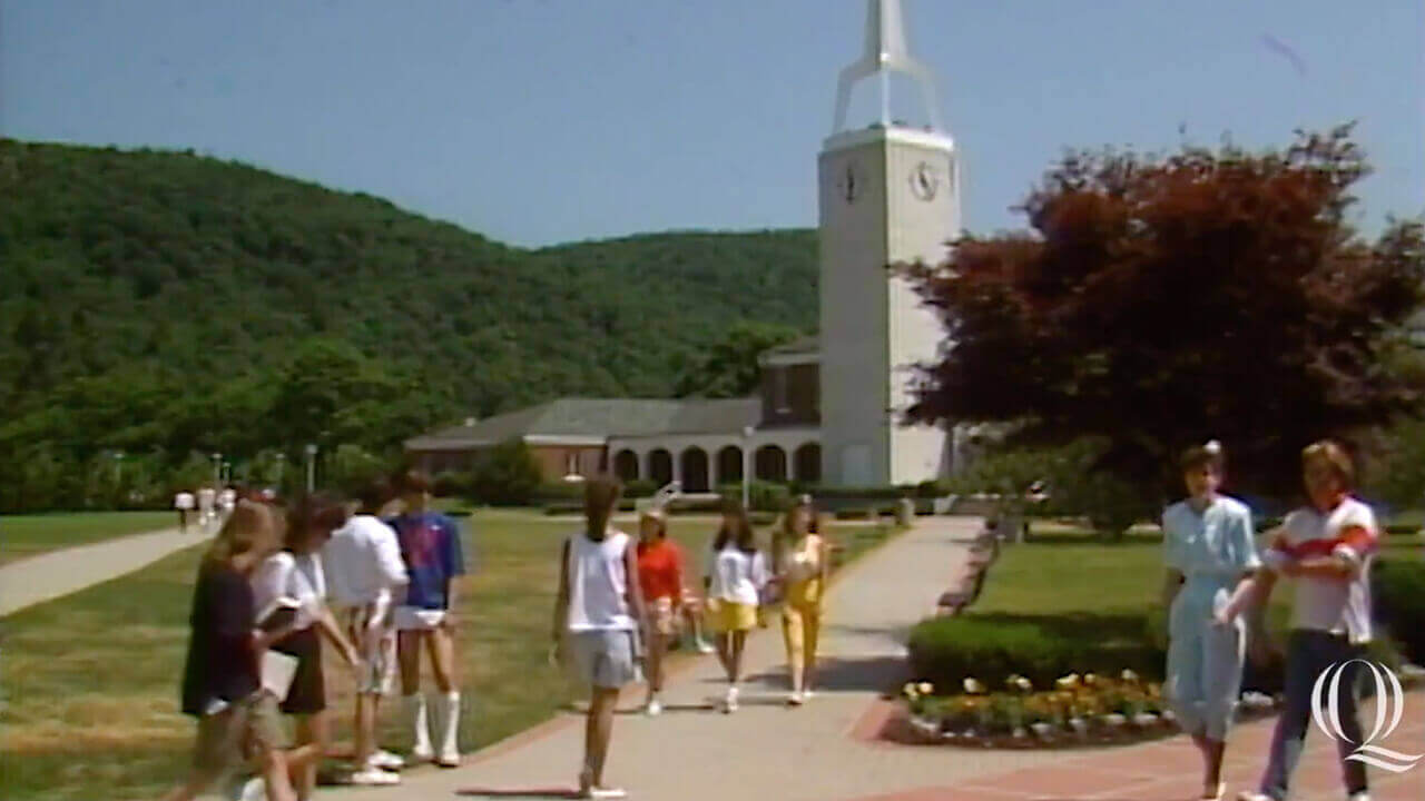 Students cross the Mount Carmel Campus